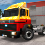 Skin BMC Fatih Vermelho e Amarelo - Truck Simulator Ultimate
