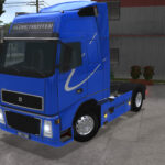 Skin Volvo FH Azul com Faixa - Truck Simulator Ultimate